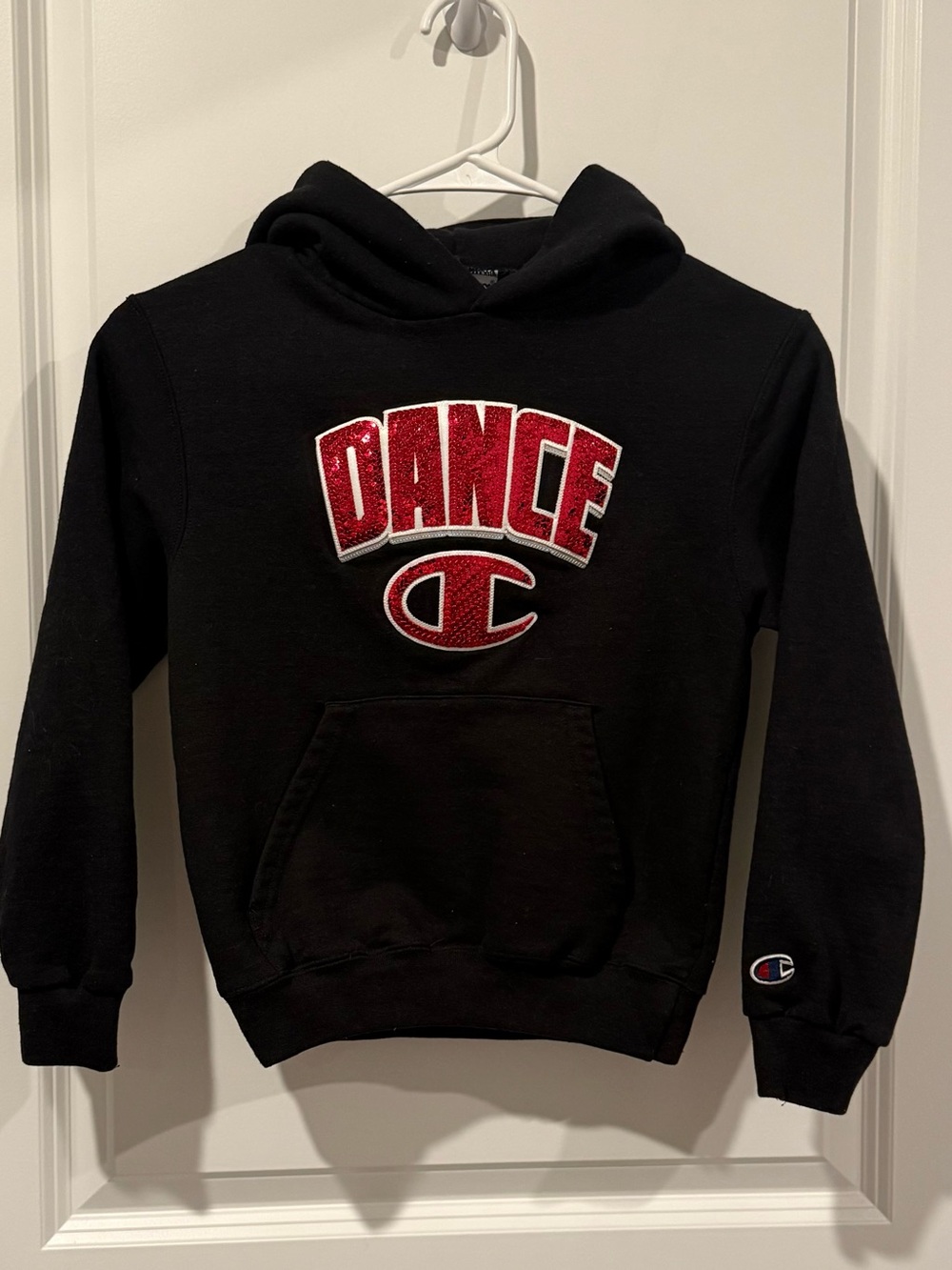 Champion Girls DANCE Sequin Logo Hoodie Youth Small